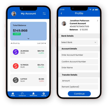 My Account / Profile Screen
